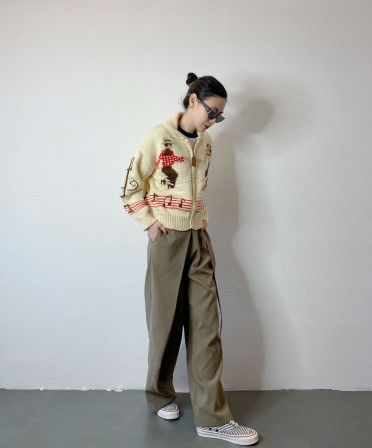 Off White Dancing Embroidered Cardigan  #241218